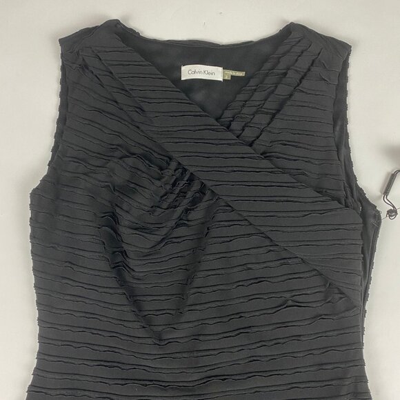 NWT Calvin Klein Dress Women's Size 2 Black - Picture 3 of 15